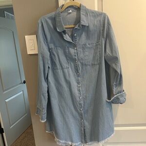 Chambray Blue Denim Shirt